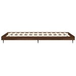 vidaXL Cadre de lit sans matelas chêne marron 75x190cm bois ingénierie