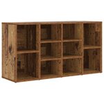 vidaXL Banc à chaussures Vieux bois 103 x 30 x 55 cm Bois d'ingénierie