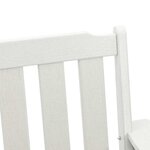 vidaXL Chaise de jardin. 2 Pièces Blanc 65 5 x 59 x 88 cm HDPE