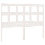 vidaXL Tête de lit Blanc 205 5x4x100 cm Bois massif de pin