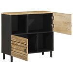 vidaXL Buffet 80x33 5x75 cm bois de manguier brut massif