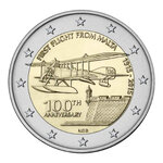 2 euros commémorative Malte 2015 - Aviation.