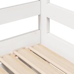 vidaXL Lit de jour et tiroirs sans matelas blanc 90x200 cm bois massif