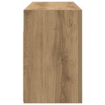 vidaXL Armoire murale de bain chêne artisanal bois d'ingénierie