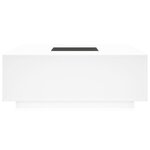 vidaXL Table basse avec LED infini blanc 100x100x40 cm