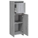 vidaXL Armoire de bain Sonoma gris 30x30x95 cm Bois d'ingénierie