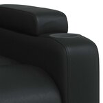 vidaXL Fauteuil inclinable en similicuir noir