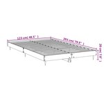 vidaXL Cadre de lit sans matelas noir 120x200 cm