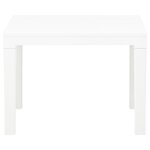 vidaXL Bancs de jardin lot de 2 Blanc Plastique