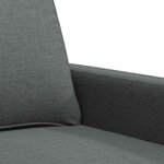 vidaXL Canapé à 3 places Gris foncé 180 cm Tissu