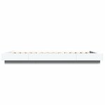 vidaXL Cadre de lit avec lumières LED blanc 90x200cm bois d'ingénierie