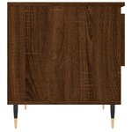 vidaXL Table basse chêne marron 50x46x50 cm bois d'ingénierie