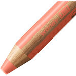 Crayon multi-talents woody 3en1  rond  rouge pastel stabilo