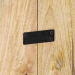 vidaXL Tête de lit 180 cm bois de manguier brut massif