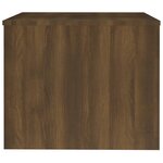 vidaXL Table basse Chêne marron 80x50x40 cm Bois d'ingénierie
