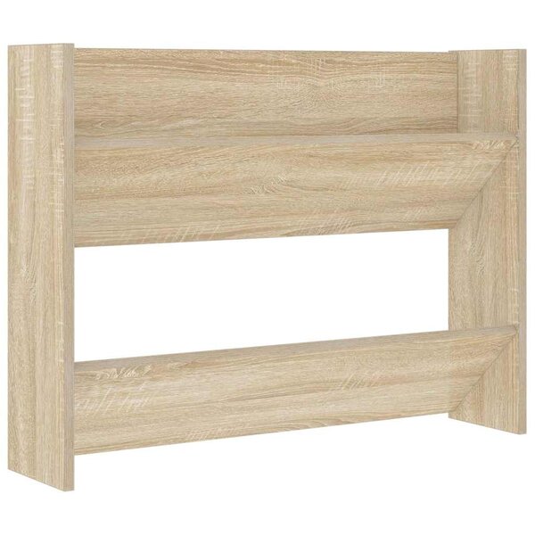 vidaXL Armoire à chaussures murale Chêne Sonoma 80x18x60 cm Aggloméré