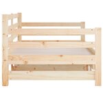 vidaXL Lit coulissant 2x(80x200) cm Bois de pin massif