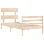 vidaXL Cadre de lit sans matelas 90x200 cm bois massif