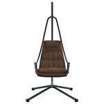 vidaXL Chaise suspendue Café 94 x 107 x 196.5 cm Acier