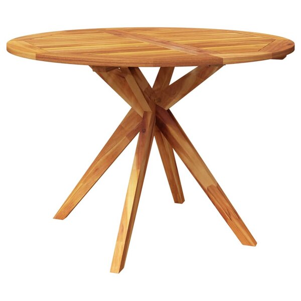 vidaXL Table de jardin 110x110x75 cm Bois d'acacia solide