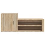 vidaXL Armoire à chaussures Chêne sonoma 130x35x54cm Bois d'ingénierie