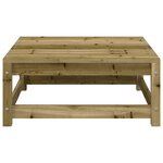 vidaXL Repose-pied de jardin 70x70x30 cm bois de pin imprégné