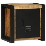 vidaXL Ensemble de mobilier de salle de bain avec étagère avec stockage avec porte 4 Pièces