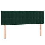 vidaXL Sommier à lattes de lit matelas et LED Vert foncé 140x200 cm