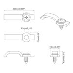 vidaXL Clips de bande LED 12 Pièces Transparent 2 x 1 x 0.5 cm