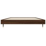 vidaXL Cadre de lit chêne marron 90x200 cm bois d'ingénierie