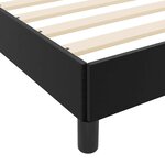 vidaXL Lit avec matelas Noir 120 x 200 cm Faux cuir