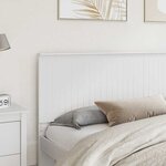 vidaXL Tête de lit avec tête de lit Blanc 200 cm Bois d'ingénierie