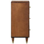 vidaXL Buffet Marron miel Bois massif 40 x 33 x 75 cm Buffet