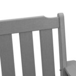 vidaXL Chaises de jardin 6 Pièces Gris clair 65 5 x 55 5 x 88 cm en HDPE