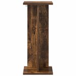 vidaXL Support de Plante 2 pièces Chêne fumé 25 x 25 5 x 60 5 cm
