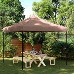 vidaXL Tente de fête Marron 292 x 292 x 315 cm Tissu Oxford