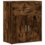 vidaXL Buffet chêne fumé 60x31x70 cm bois d'ingénierie