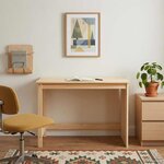vidaXL Bureau Marron 112 x 50 x 75 cm Bois de Pin Massif