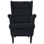 vidaXL Fauteuil Noir 71 x 92 x 91 cm Velours