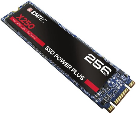 Disque Dur SSD Emtec X250 256Go - SATA M.2 Type 2280