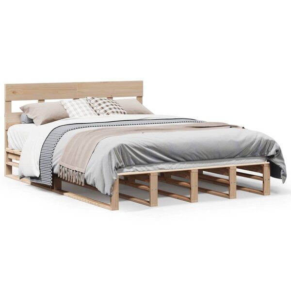 vidaXL Cadre de lit sans matelas 120x190 cm bois de pin massif