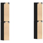 vidaXL Set de Meubles TV 4 Pièces Chêne noir 30 5 x 30 x 90 cm