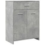 vidaXL Armoire de salle de bain Gris béton 60x33x80 cm Aggloméré