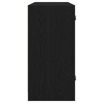 vidaXL Buffet Chêne noir 102 x 37 x 75 5 cm Bois d'ingénierie