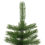 vidaXL Sapin de Noël artificiel mince avec support 210 cm PE
