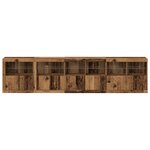 vidaXL Buffet Bois ancien 283 x 37 x 67 cm Bois d'ingénierie