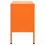 vidaXL Meuble TV Orange 105x35x50 cm Acier