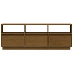 vidaXL Meuble TV Marron miel 140x37x50 cm Bois de pin massif