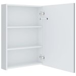 vidaXL Armoire de salle de bain à miroir LED 50x13x70 cm