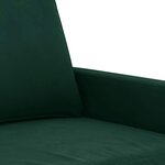 vidaXL Fauteuil Vert foncé 60 cm Velours